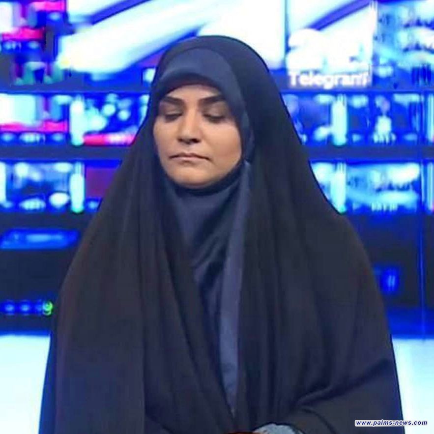 الإعلامية الإيرانية سحر إمامي تستأنف البث المباشر من ستوديو آخر بعد استهداف مبنى الإذاعة.